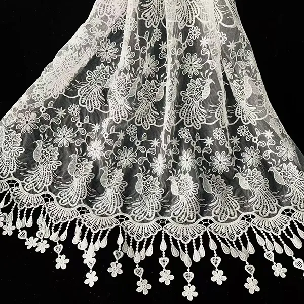 刺繍されたレース：女性の優雅さを紹介します