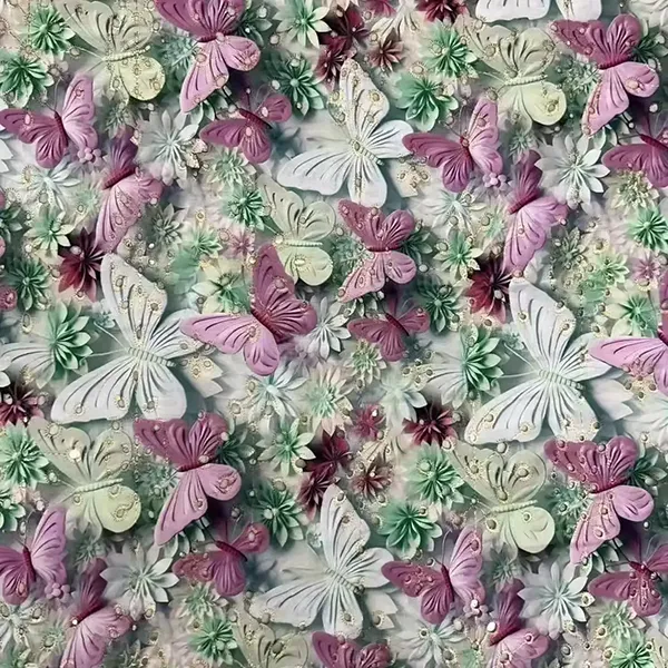 Custom Embroidered Cotton Lace Eyelet Fabric