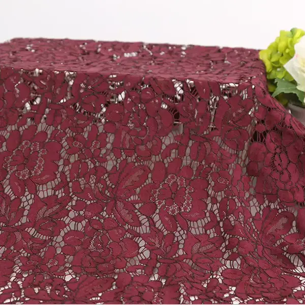 Custom Luxury Heavy Made Embroidery Tulle Beads Lace Mesh Beaded Fabric