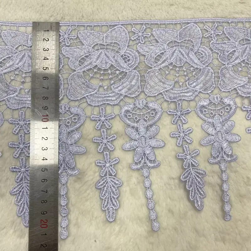 Fashionable High Quality Short Three Dimensional Floral Sequin Lace Suitable For Dresses And Other Accessories