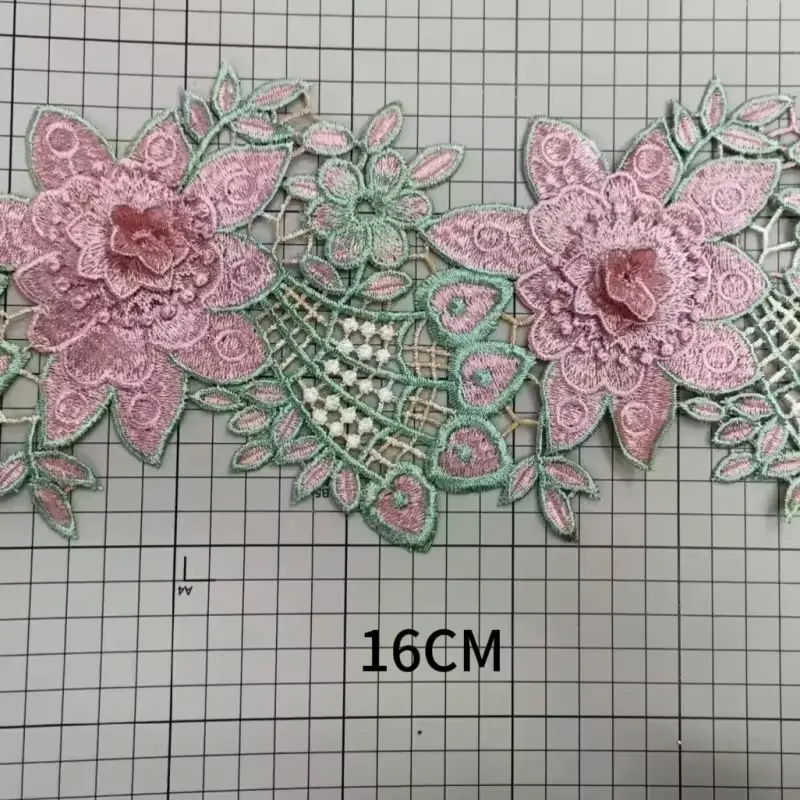 Fashionable High Quality Short Three Dimensional Floral Sequin Lace Suitable For Dresses And Other Accessories