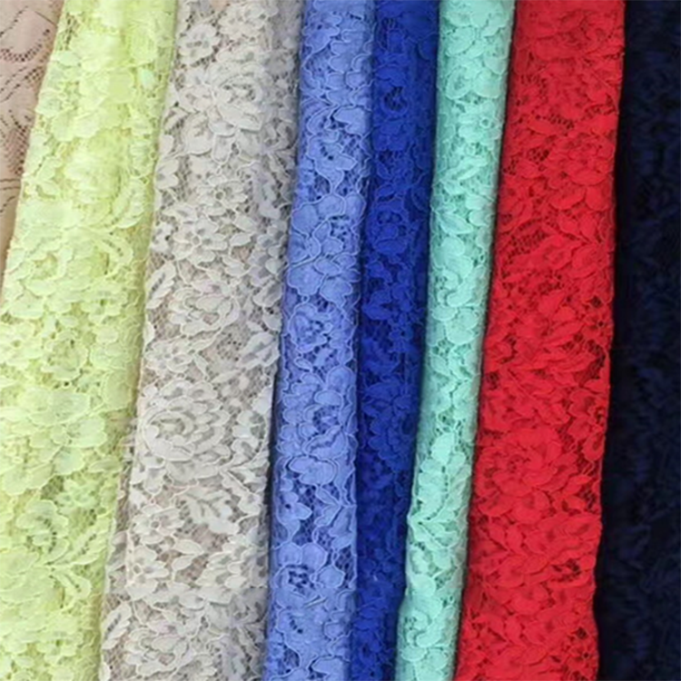 卸売人気の高い高品質の刺繍レースコードファブリック