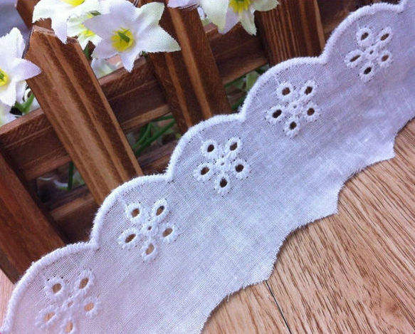 女性ドレス用の刺繍トリミングTCレース
