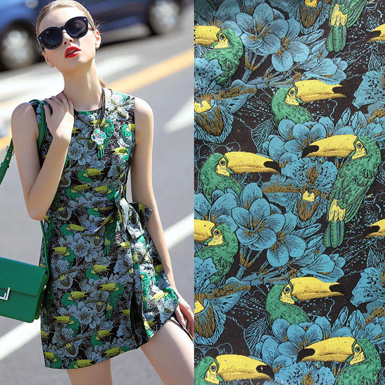 Warp Textile Printing Embroidery Fabric Jacquard Fabric for Dress