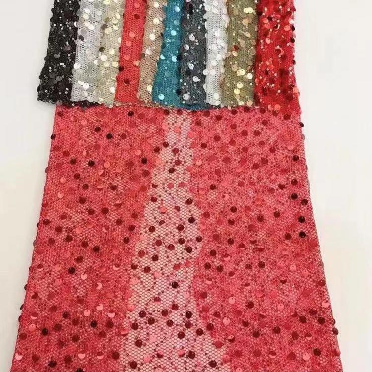 スパンコール刺繍レース